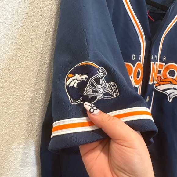 Denver Broncos Navy Blue Jersey - Picture 6 of 9